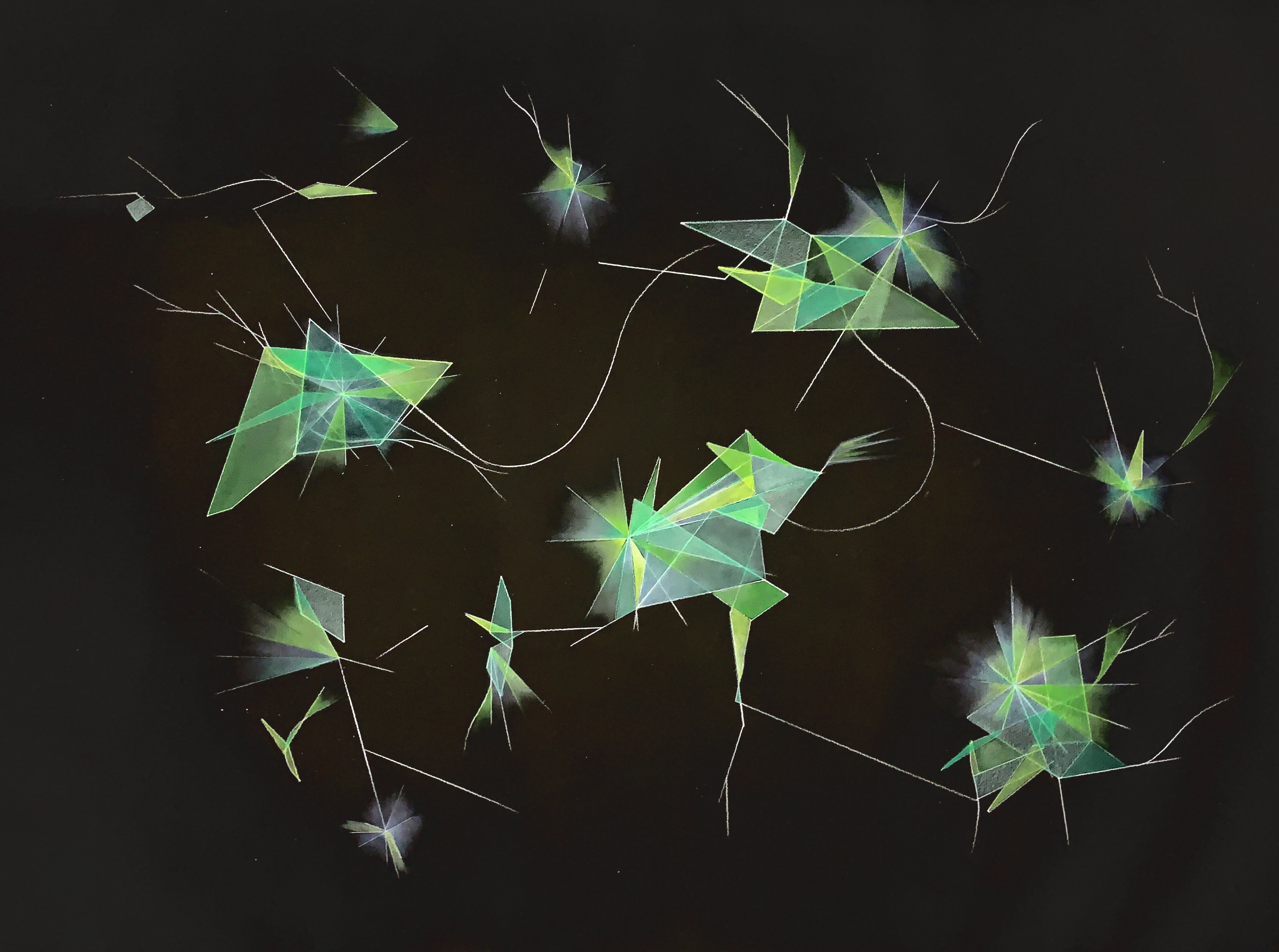 Unified Fields - Drawings - Emerald_Table Series - Emerald Table 11